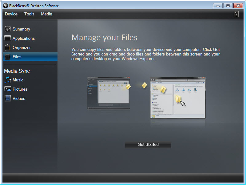 blackberry desktop manager 4.5