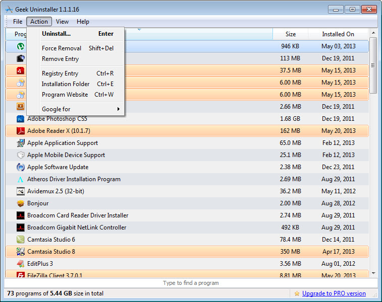 force uninstall update windows 7