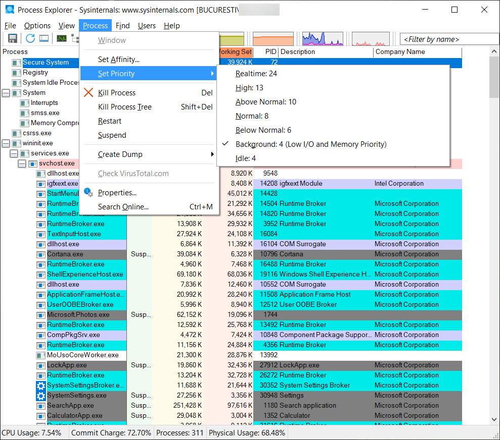 process explorer