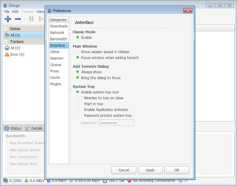 deluge bittorrent scheduler deluge bittorrent scheduler