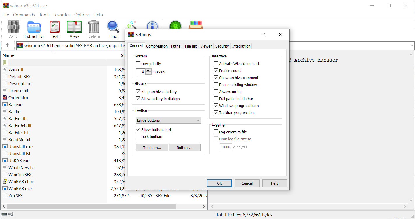 free download of winrar for windows