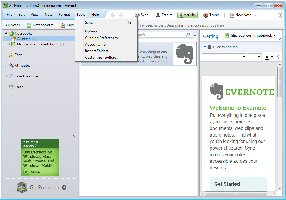 download EverNote 10.57.5.4090