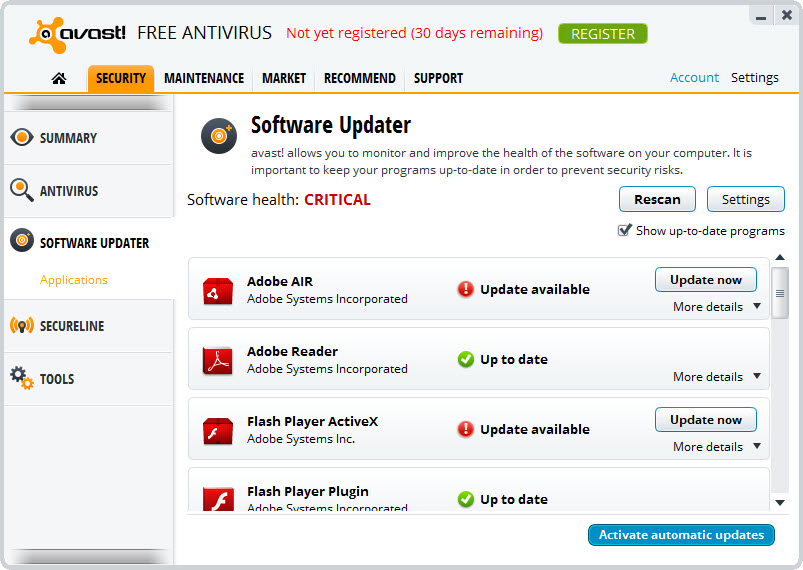 Avast antivirus 32 bit windows 7