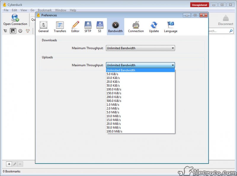 cyberduck s3 http profile