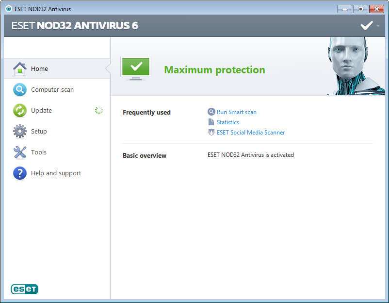 nod antivirus for home's windows 7