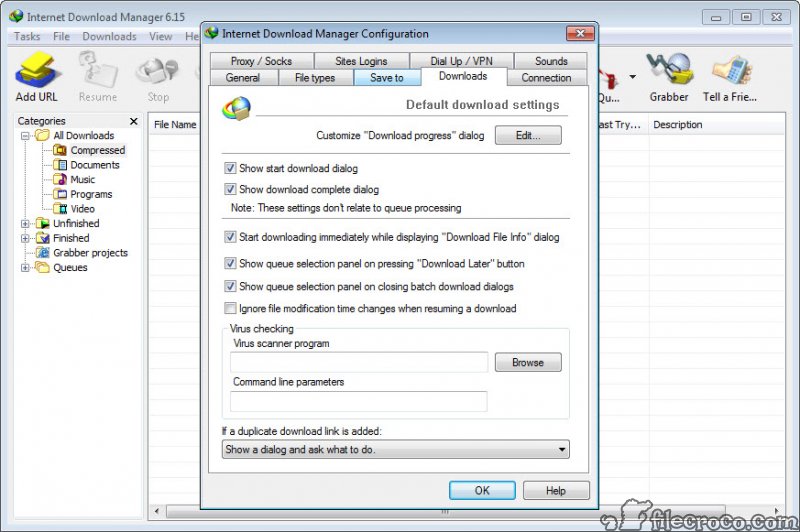 Internet Download Manager 6.37 Build 16 Free Download for Windows 10, 8 and 7 - FileCroco.com