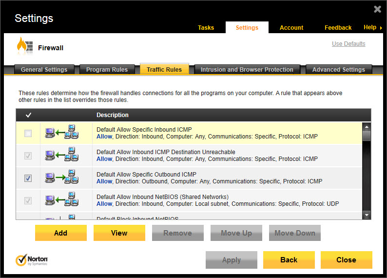 windows 10 and norton internet security