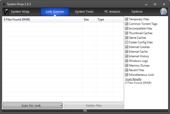 System Ninja 4.0.1 Free Download for Windows 10, 8 and 7