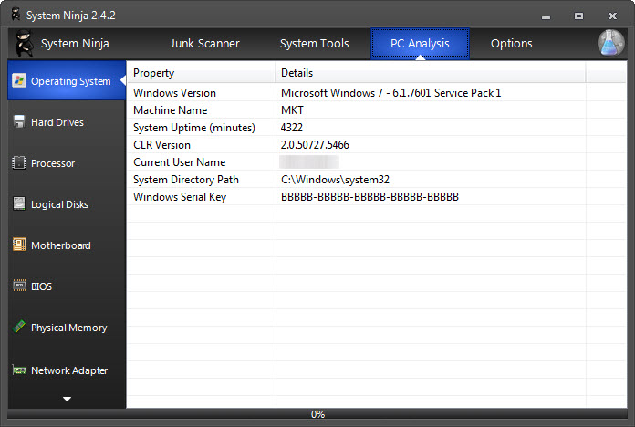 System Ninja 4.0.1 Free Download for Windows 10, 8 and 7