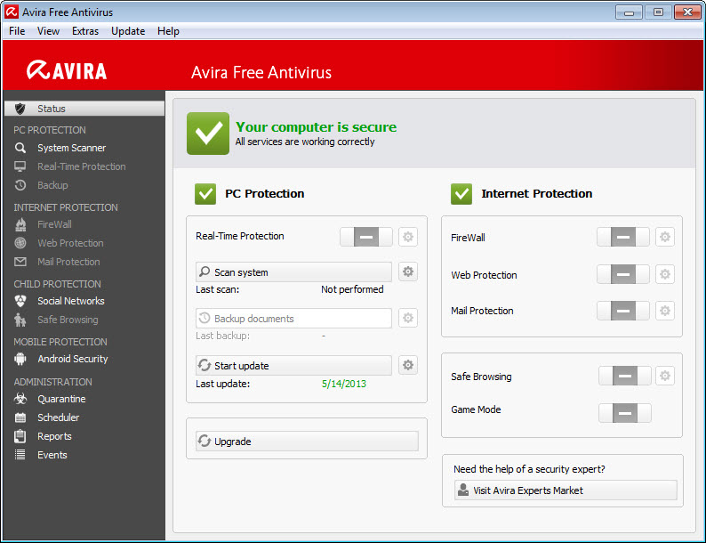 How to renew avira free antivirus license