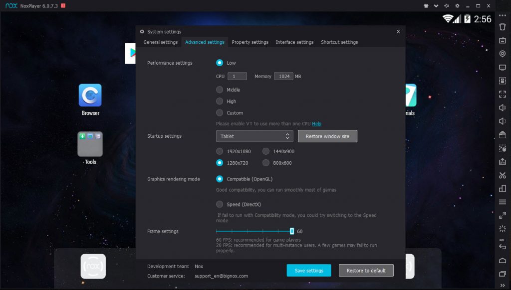 Jogo, NoxPlayer