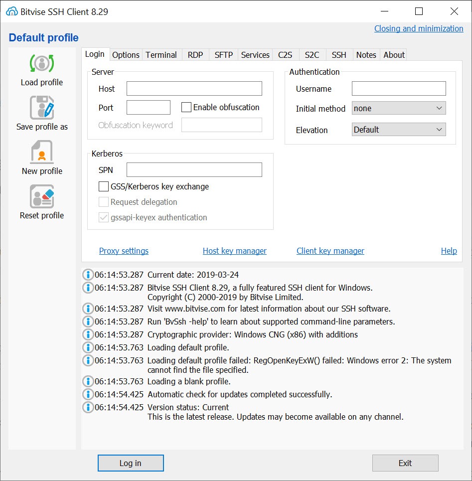 Bitvise ssh client