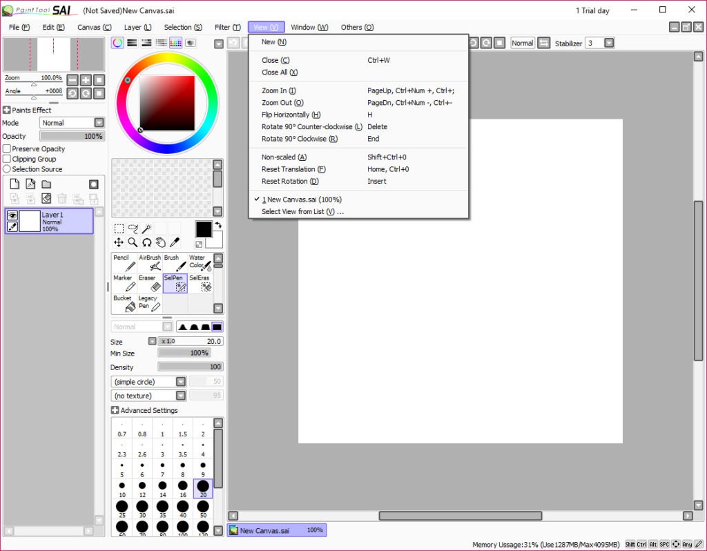 paint tool sai free download winrar