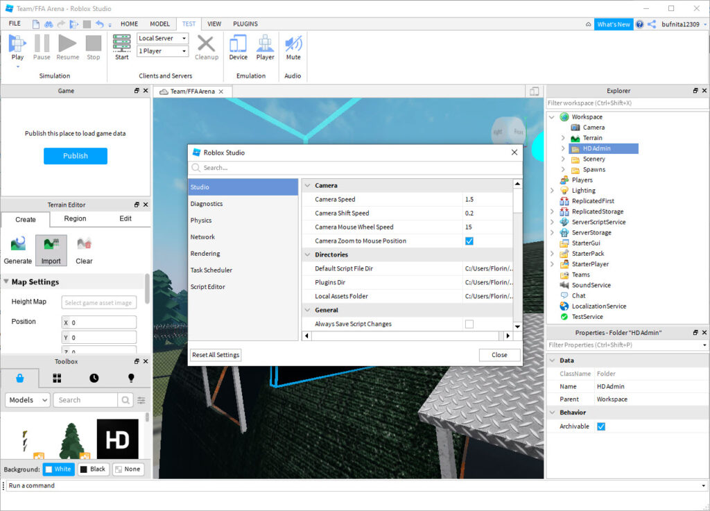 Download Roblox Studio 1.6.0.12889 for Windows 