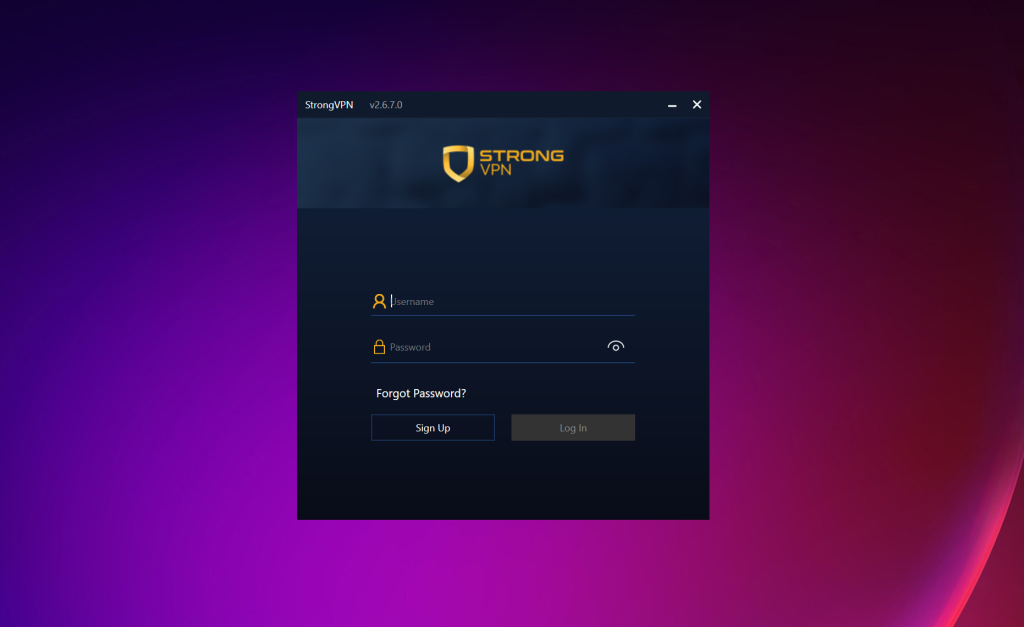 StrongVPN screenshot 1
