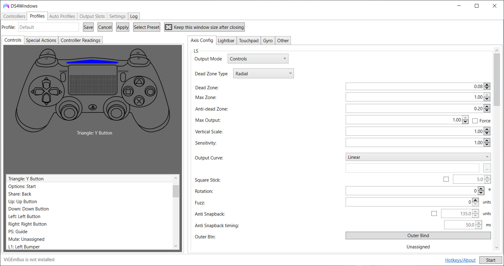 ds4windows profile download