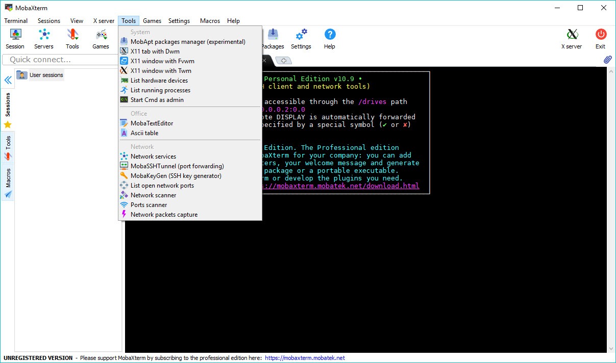 mobaxterm for windows 10