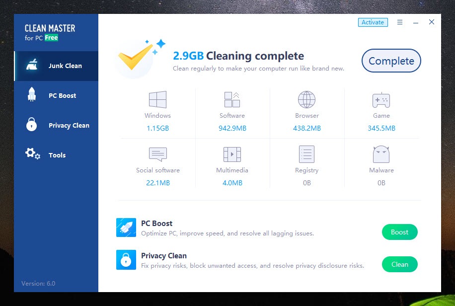 Clean Master for PC 6.1 Free Download for Windows 10, 8 and 7 ...
