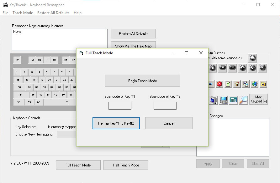 key tweak
