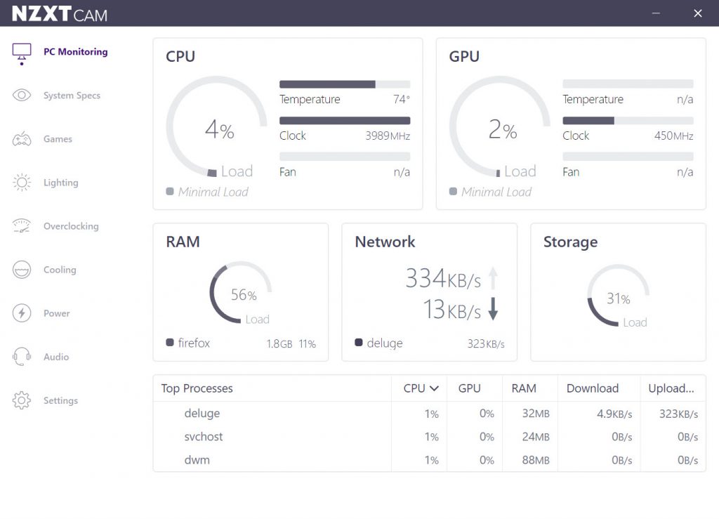 Nzxt Cam 4 16 0 Free Download For Windows 10 8 And 7 Filecroco Com