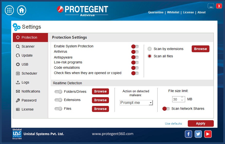 Protegent Antivirus 10.5.0.9 Free Download for Windows 10, 8 and 7