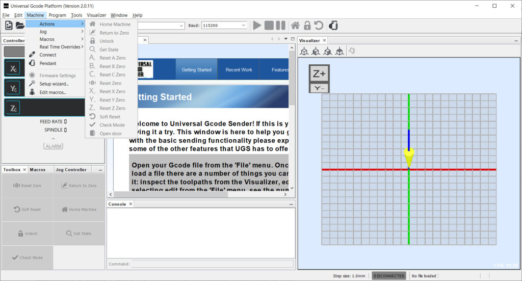 winder/Universal-G-Code-Sender  Cnc software, Diy cnc router, Coding