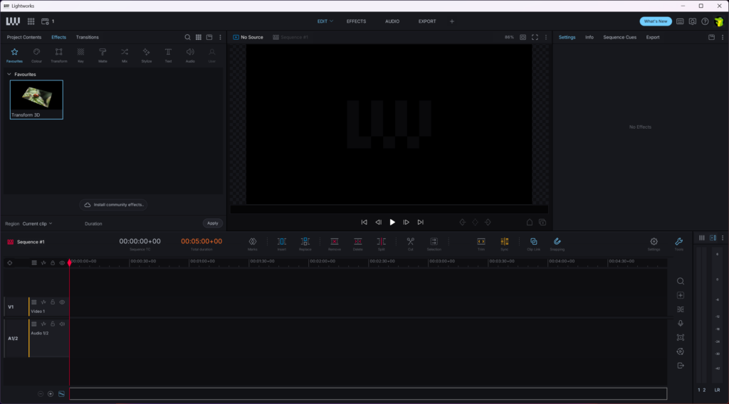 Lightworks screenshot 2