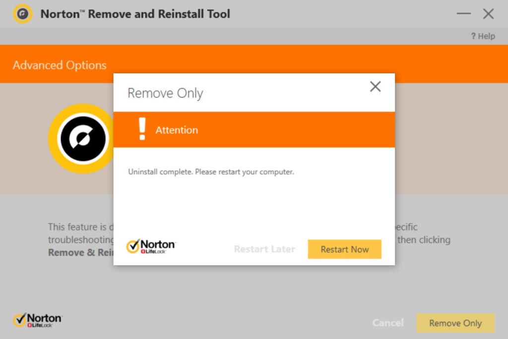 download and run the norton remove and reinstall tool