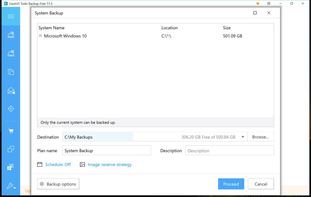 easeus todo backup free 11.5