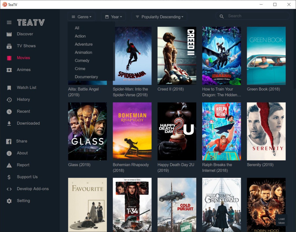 teatv for windows 10 adfree
