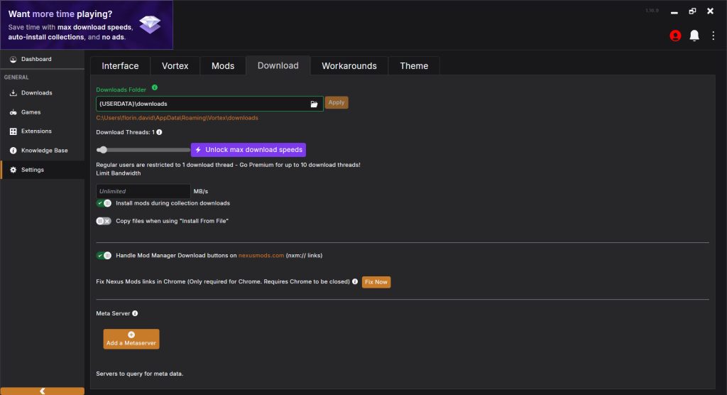 Vortex Mod Manager screenshot 4