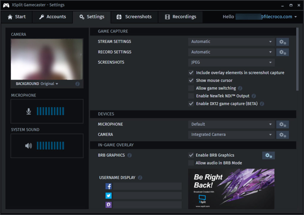 Xsplit Gamecaster 3 4 1812 0304 Free Download For Windows 10 8 And 7 Filecroco Com