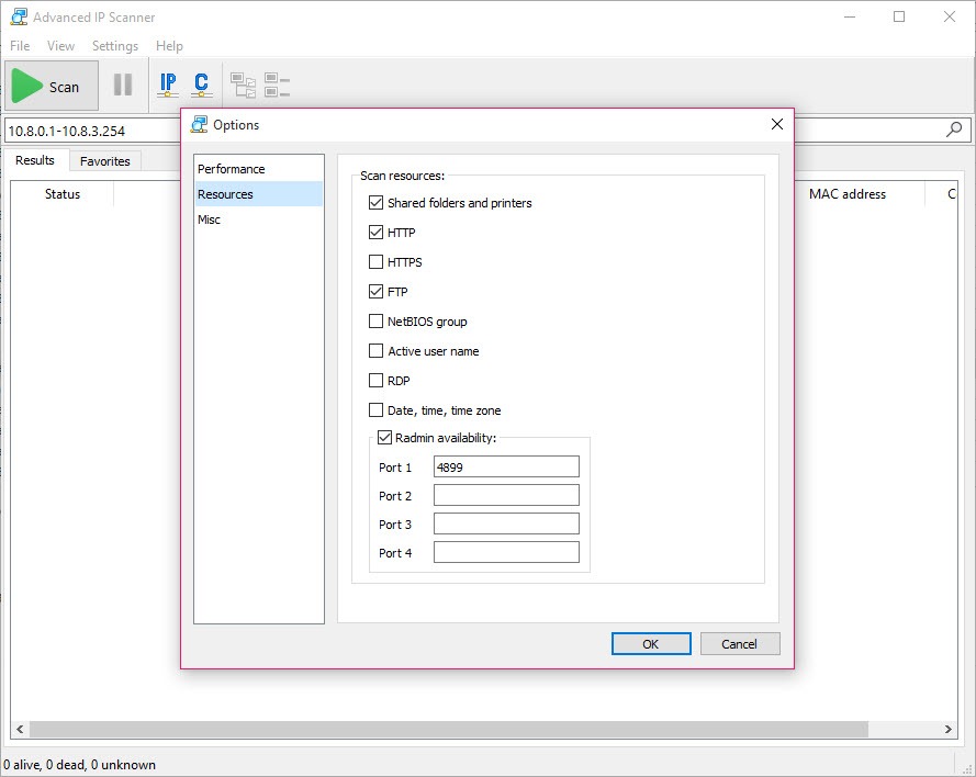 advaced ip scanner