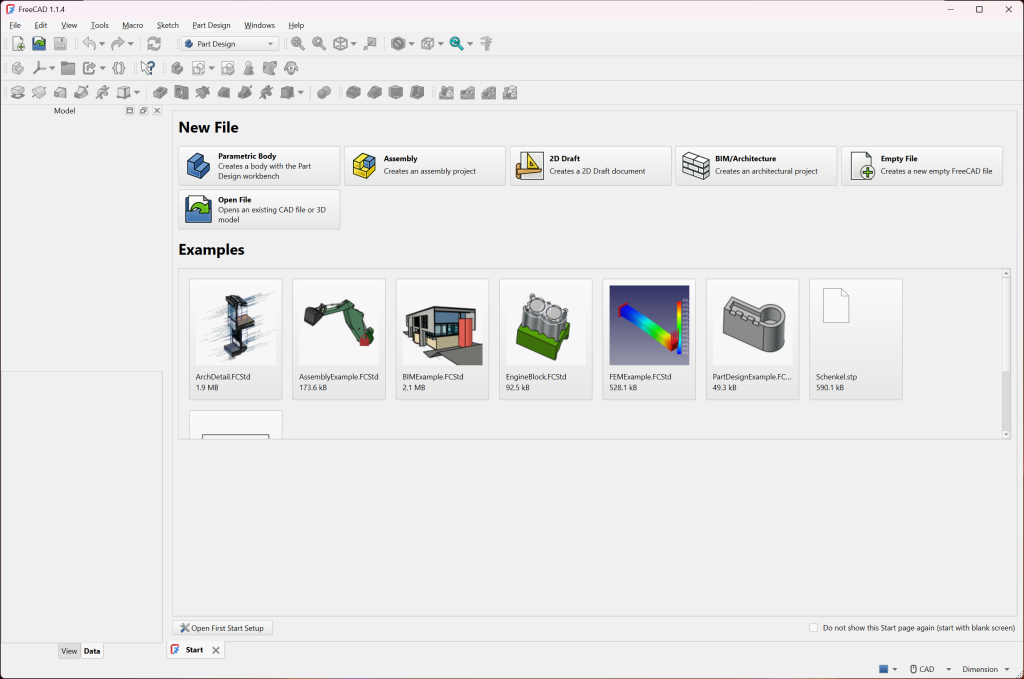 FreeCAD screenshot 1