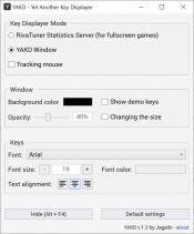 Yet Another Key Displayer 1.2 Free Download for Windows 10, 8 and 7