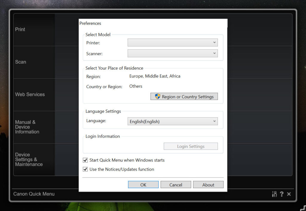 cannon quick menu 2.0.0