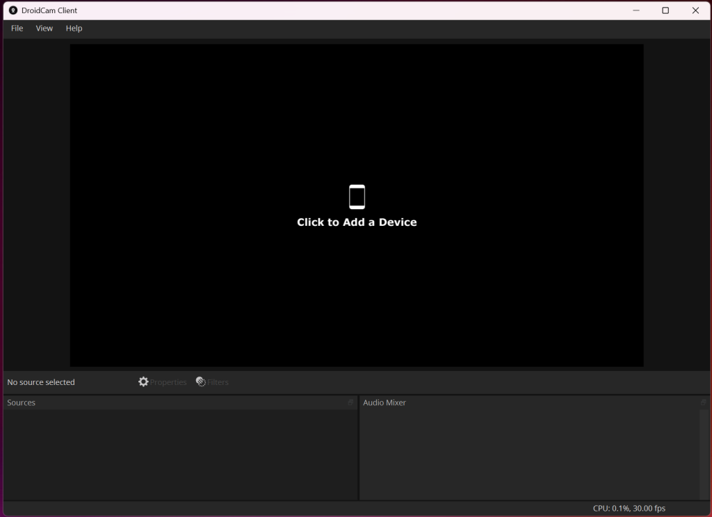 DroidCam Client screenshot 1