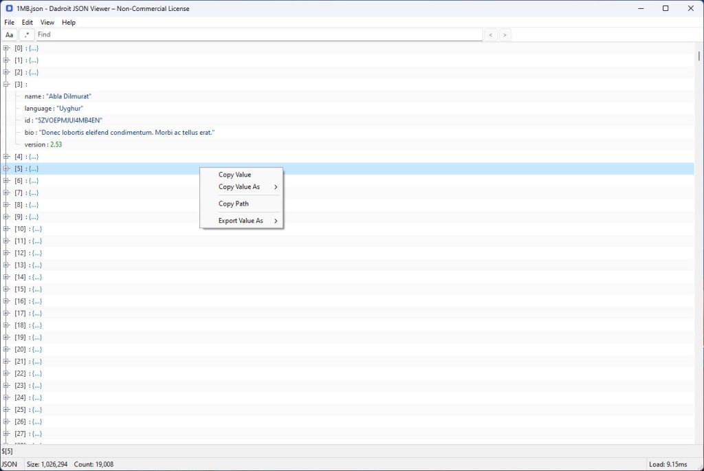 Dadroit JSON Viewer screenshot 3