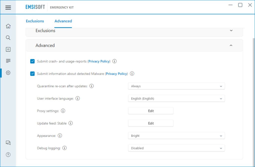 Emsisoft Emergency Kit screenshot 2
