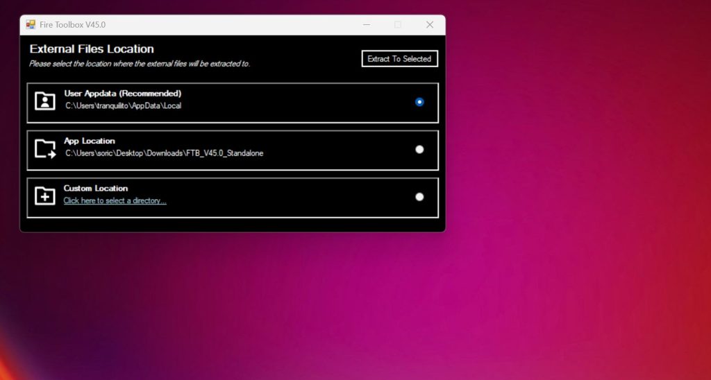 Fire Toolbox screenshot 1