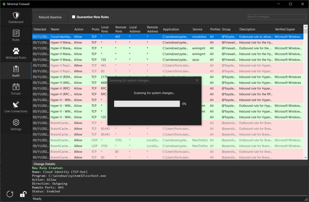 Minimal Firewall screenshot 1