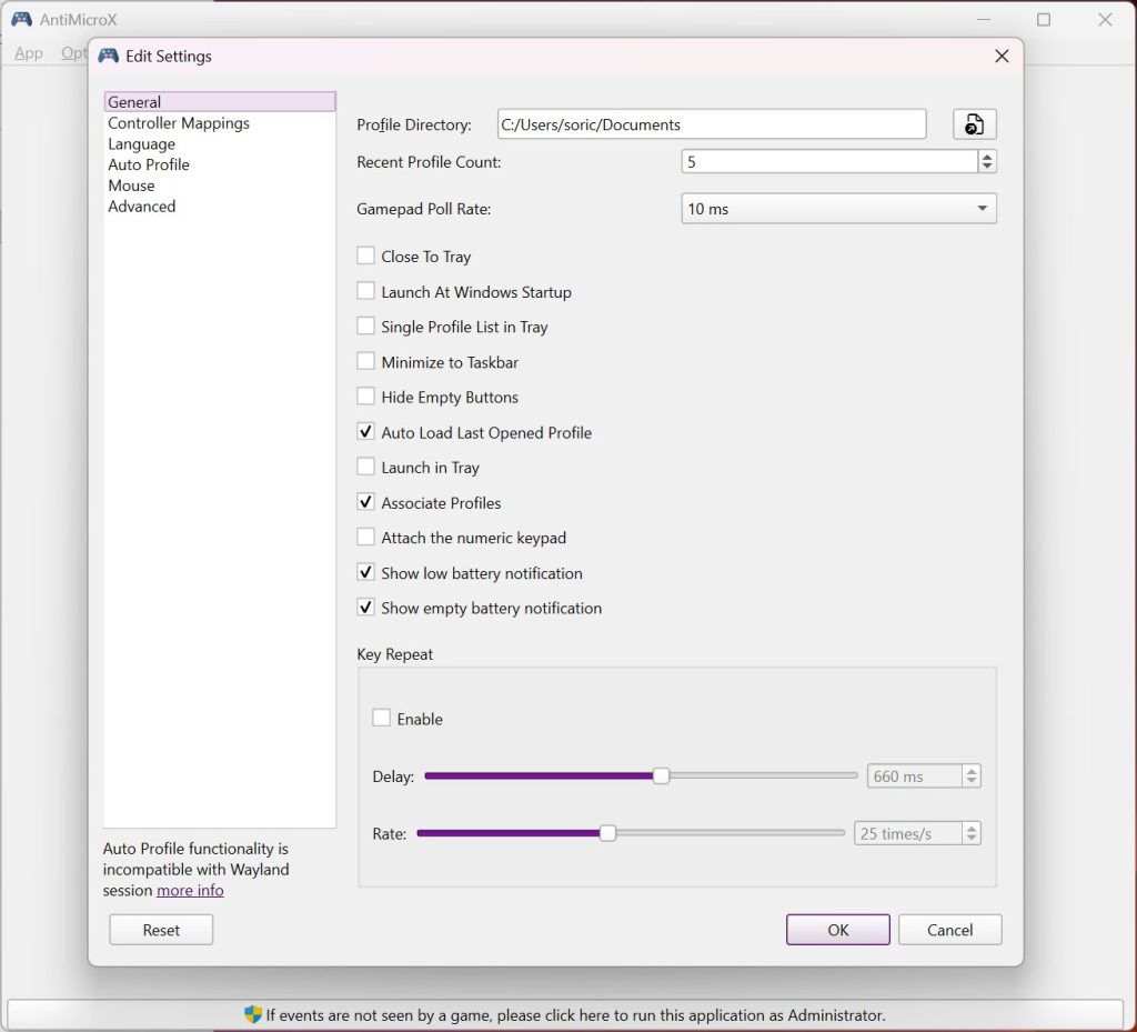 AntiMicroX screenshot 2