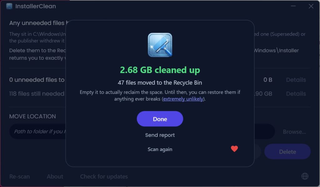 InstallerClean screenshot 3
