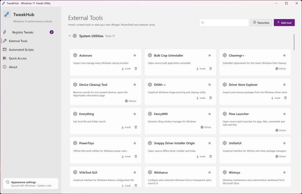 TweakHub screenshot 3