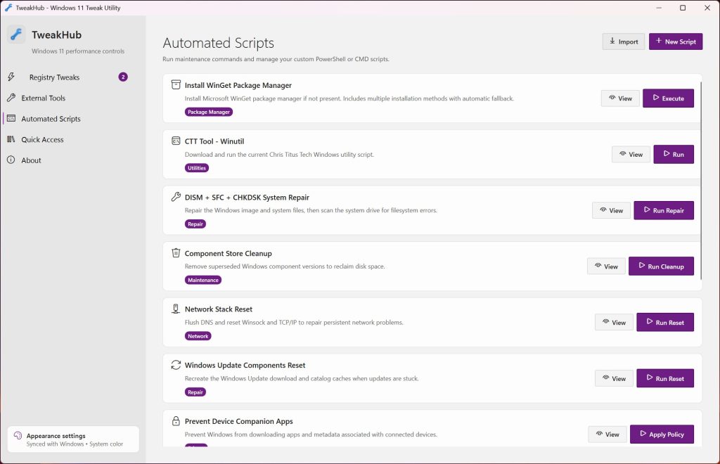 TweakHub screenshot 4