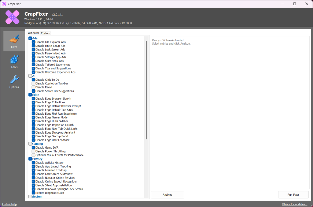 CrapFixer screenshot 1