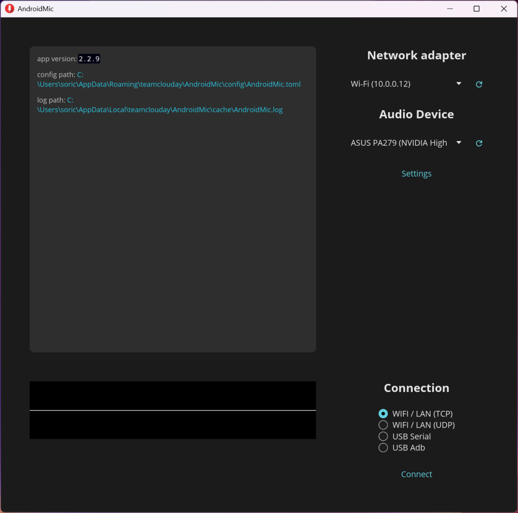 AndroidMic screenshot 1