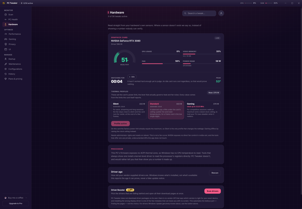 PC Tweaker screenshot 3