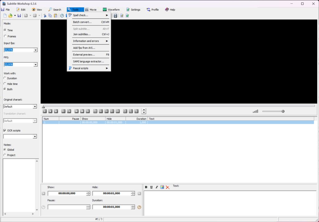 Subtitle Workshop screenshot 2