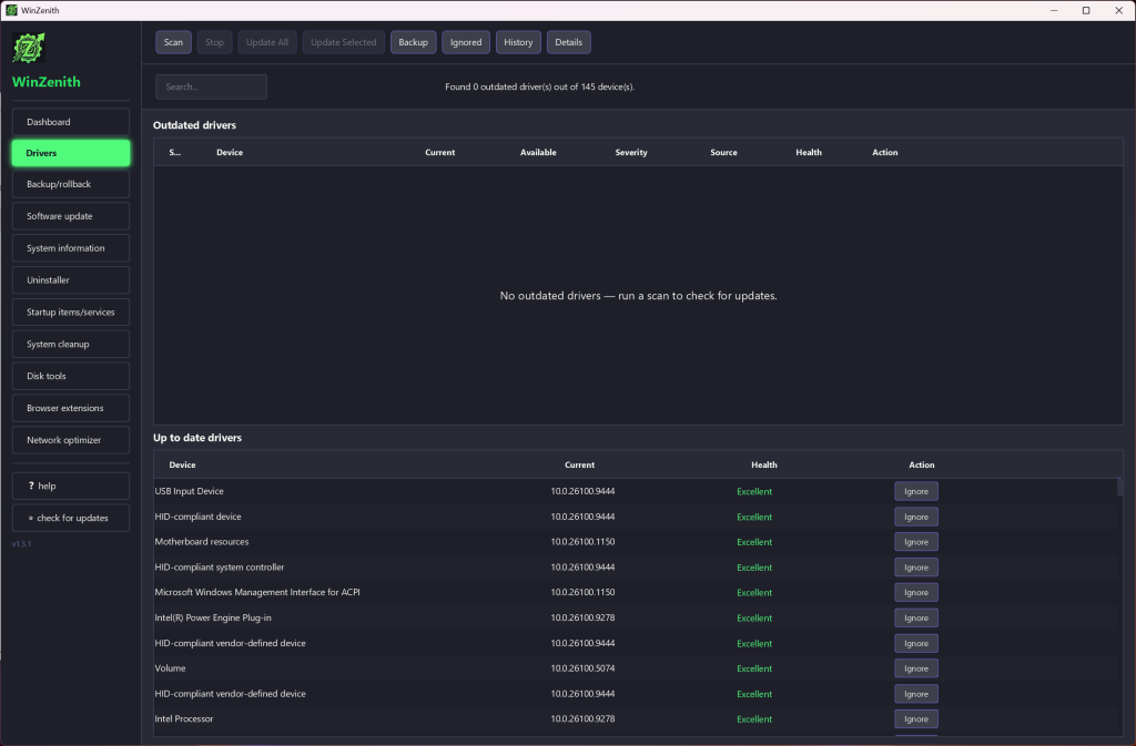 WinZenith screenshot 2